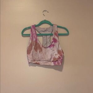 Aerie Pink Fitted Crop Tank Top